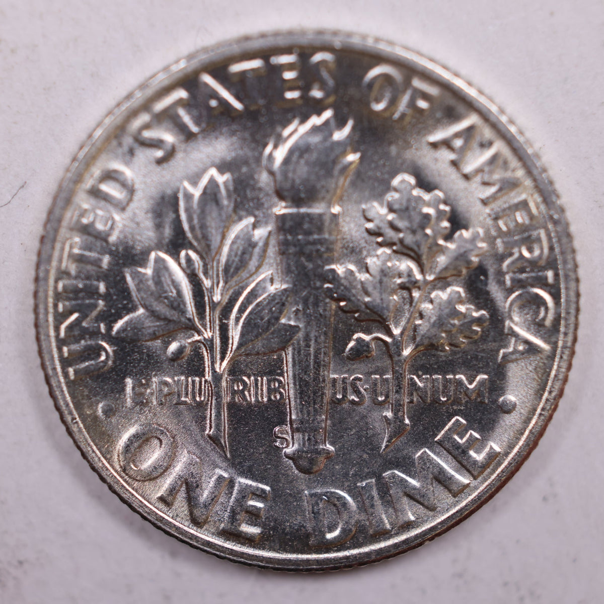 1955-S Roosevelt Silver Dime, Mint State Uncirculated Coin, Store #DE0365