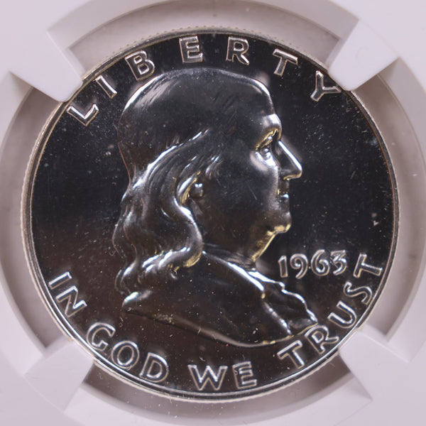 1963 Franklin Silver Half Dollar. NGC Proof-69., Store Sale #GHR072.