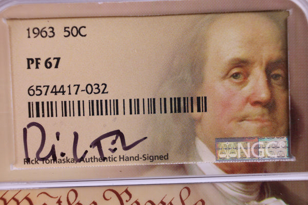 1963 Franklin Silver Half Dollar. NGC Proof-67., Store Sale #GHR073.