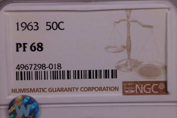 1963 Franklin Silver Half Dollar. NGC Proof-68., Store Sale #GHR074.