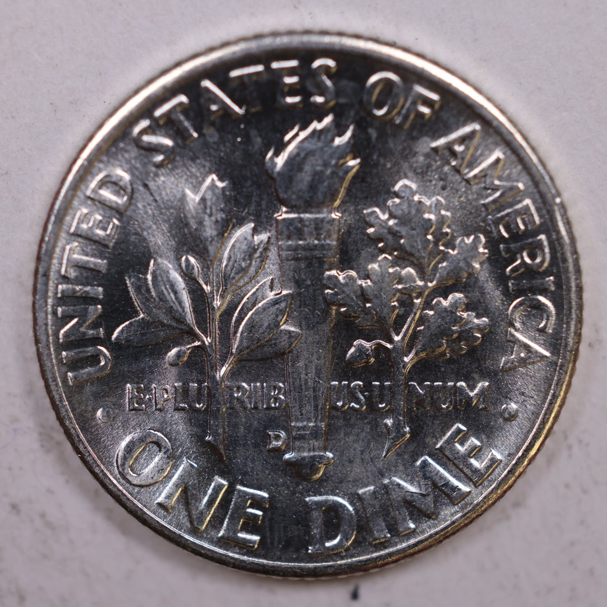 1956-D Roosevelt Silver Dime, Mint State Uncirculated Coin, Store #DE0369