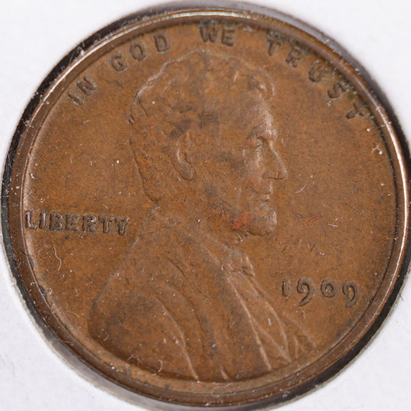 1909 VDB Lincoln Wheat Cent, Extra Fine+ Circulated Coin, Store #CT0131