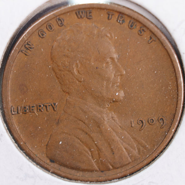 1909 VDB Lincoln Wheat Cent, Very Fine Circulated Coin, Store #CT0132