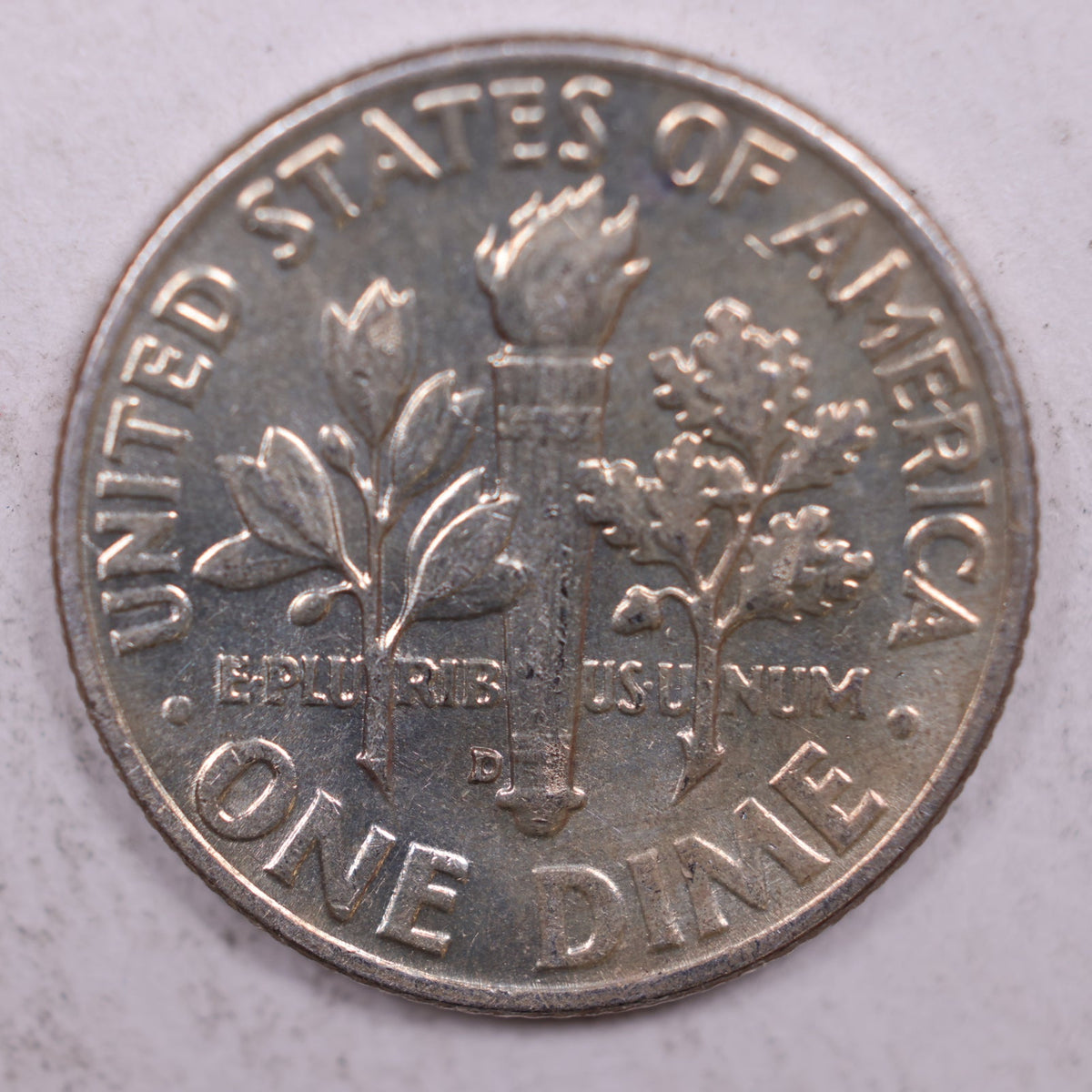 1958-D Roosevelt Silver Dime, Mint State Uncirculated Coin, Store #DE0375