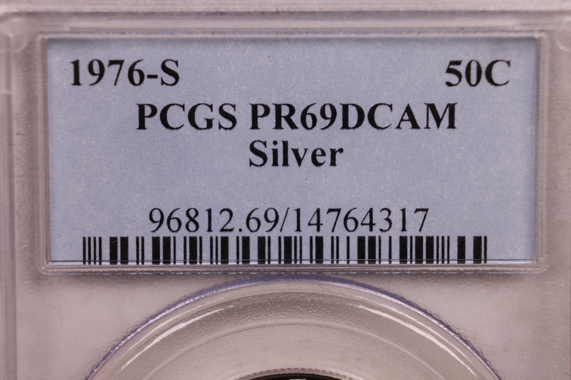 1976-S Kennedy Silver Half Dollar., PCGS PR-69 DCAM., Store #GHR079.
