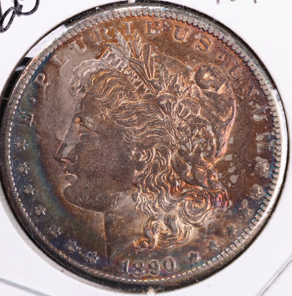 1890-CC Morgan Silver Dollar, Nice Toned Coin, Store #23080525
