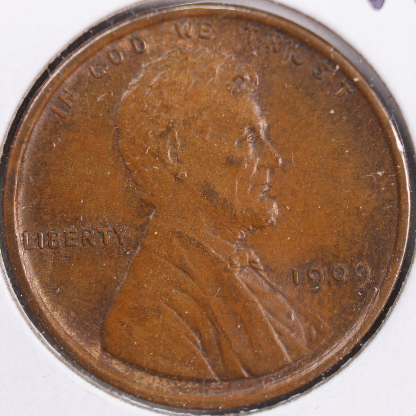 1909 VDB Lincoln Wheat Cent, About Uncirculated Coin, Store #CT0136