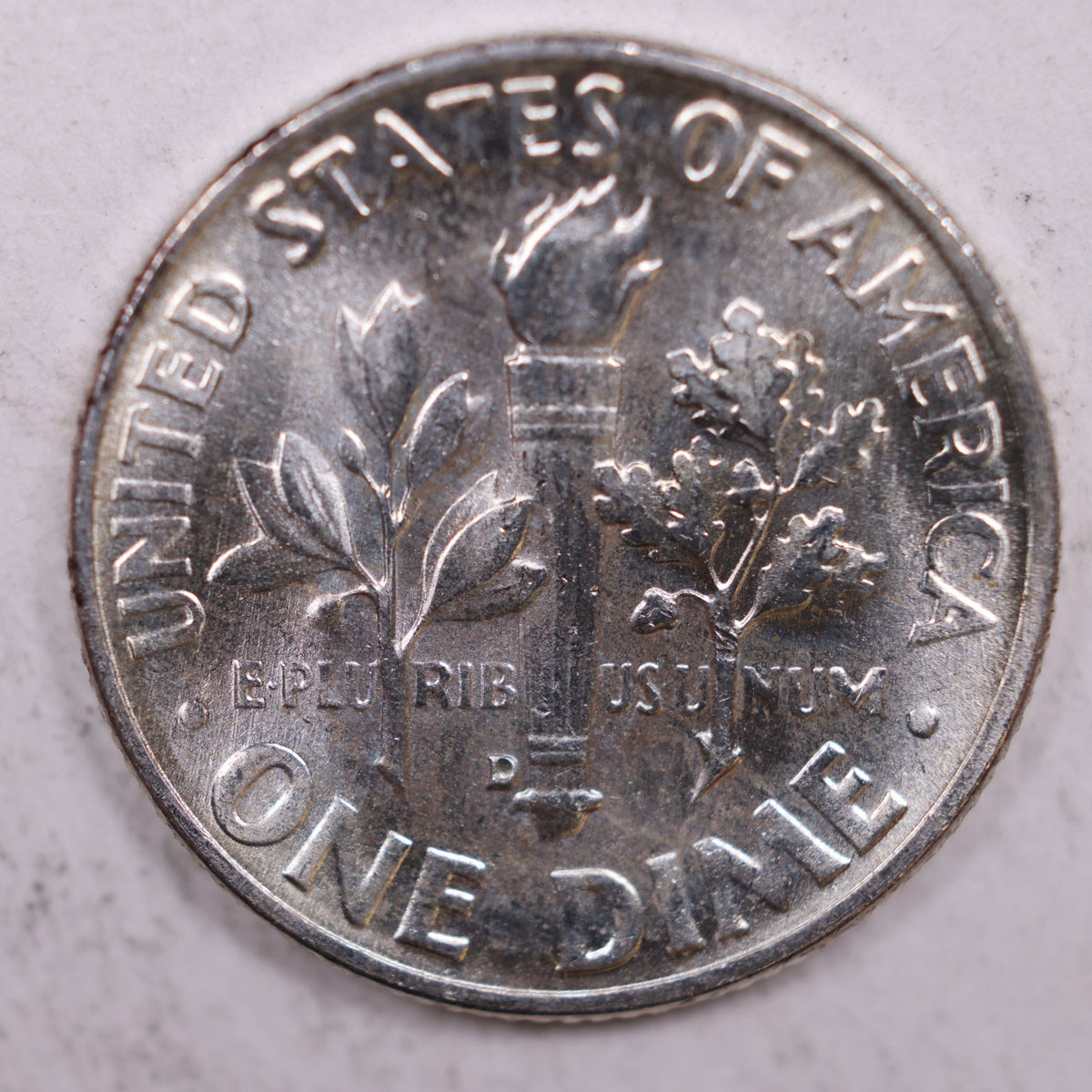 1958-D Roosevelt Silver Dime, Mint State Uncirculated Coin, Store #DE0376