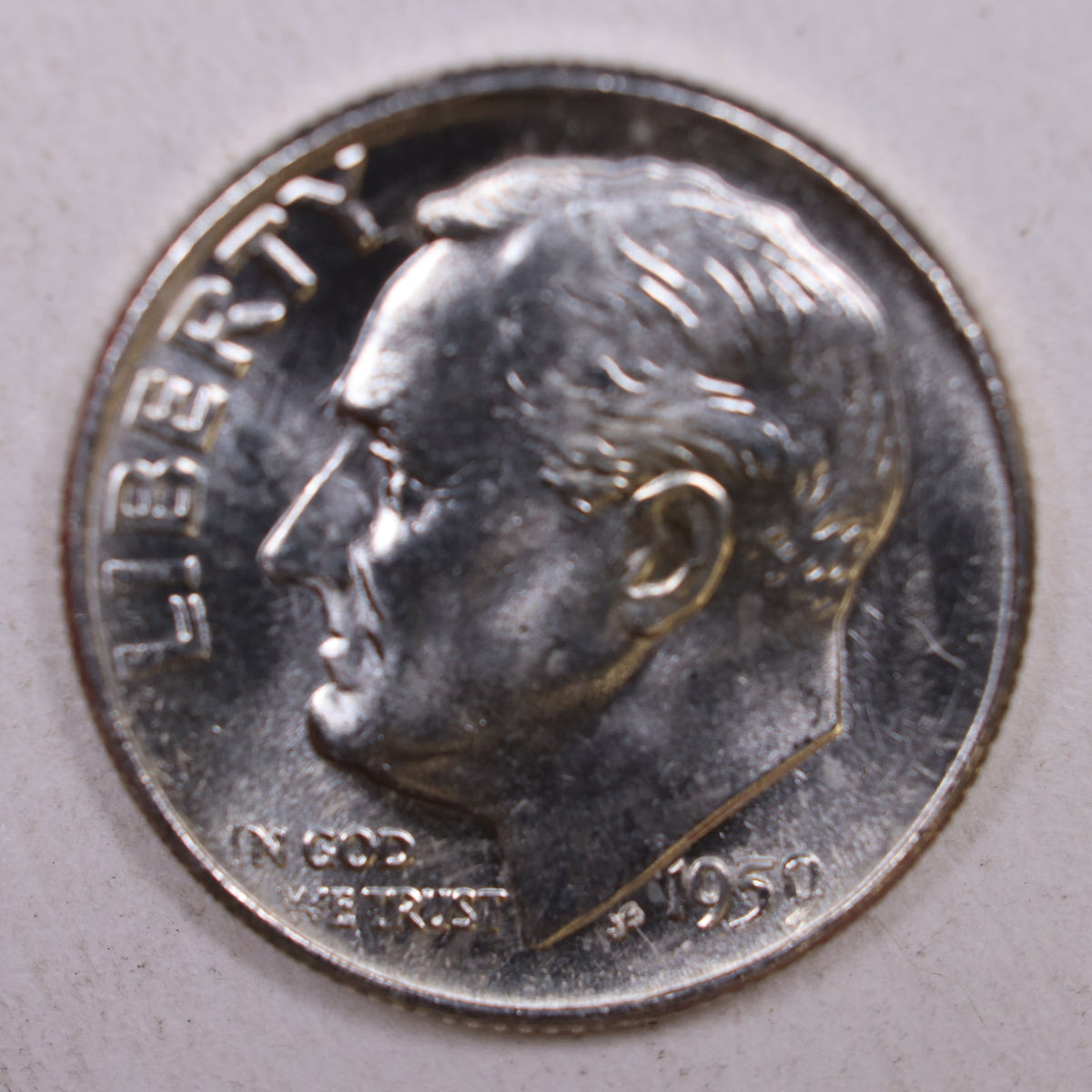 1959 Roosevelt Silver Dime, Mint State Uncirculated Coin, Store #DE0377