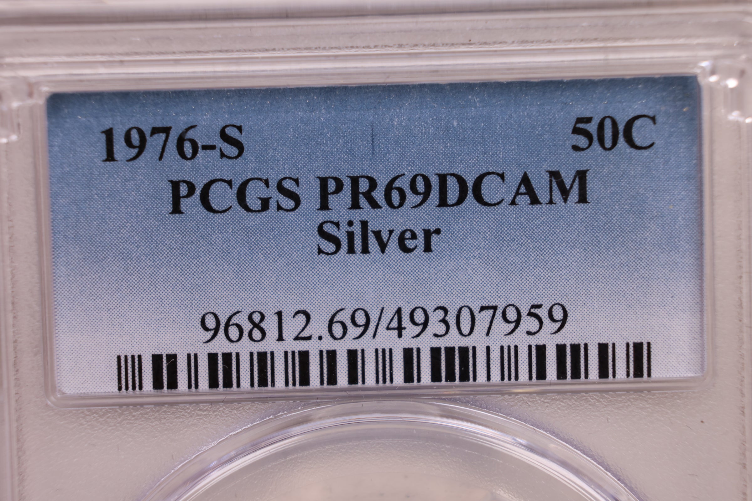 1976-S Kennedy Silver Half Dollar., PCGS PR-69 DCAM., Store #GHR080