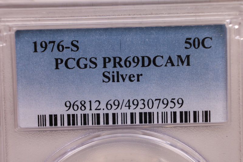 1976-S Kennedy Silver Half Dollar., PCGS PR-69 DCAM., Store