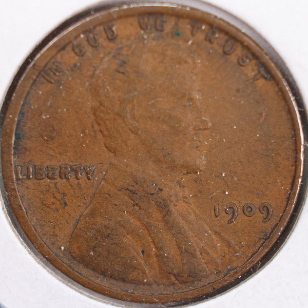 1909 VDB Lincoln Wheat Cent, Very Fine Circulated Coin, Store #CT0137