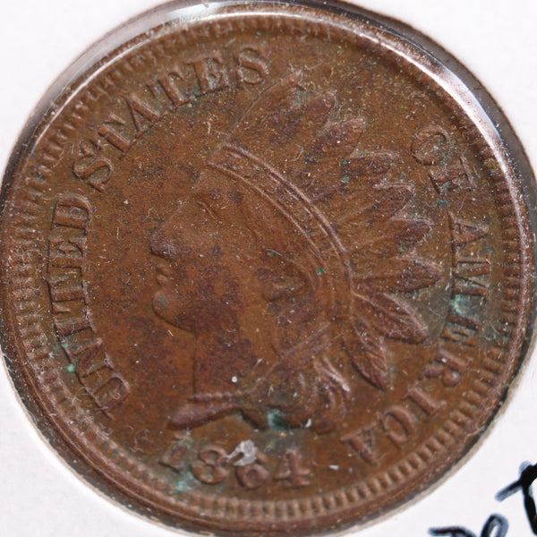 1864 Indian Head Cent, Extra Fine Circulated Coin, details, Store #CT0767