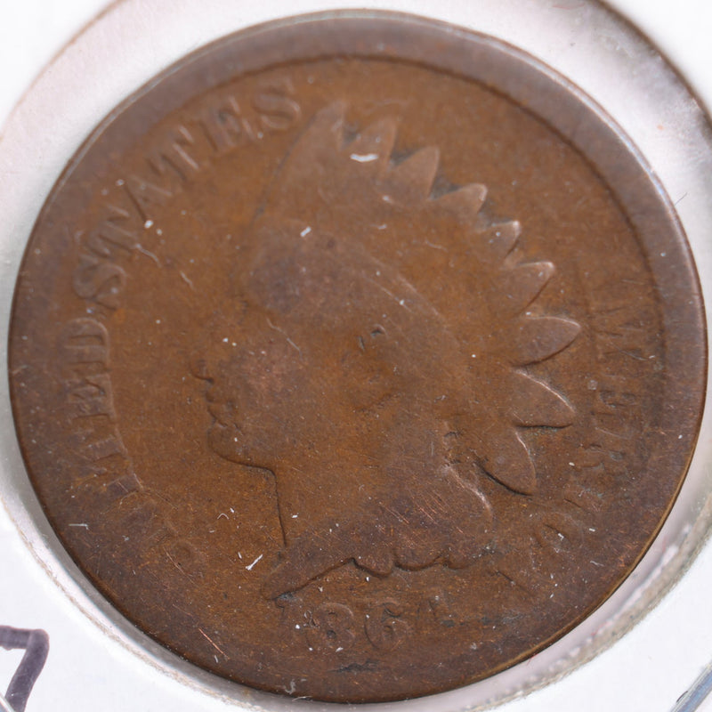1864 Indian Head Cent w/ L, Good Circulated Coin, Store