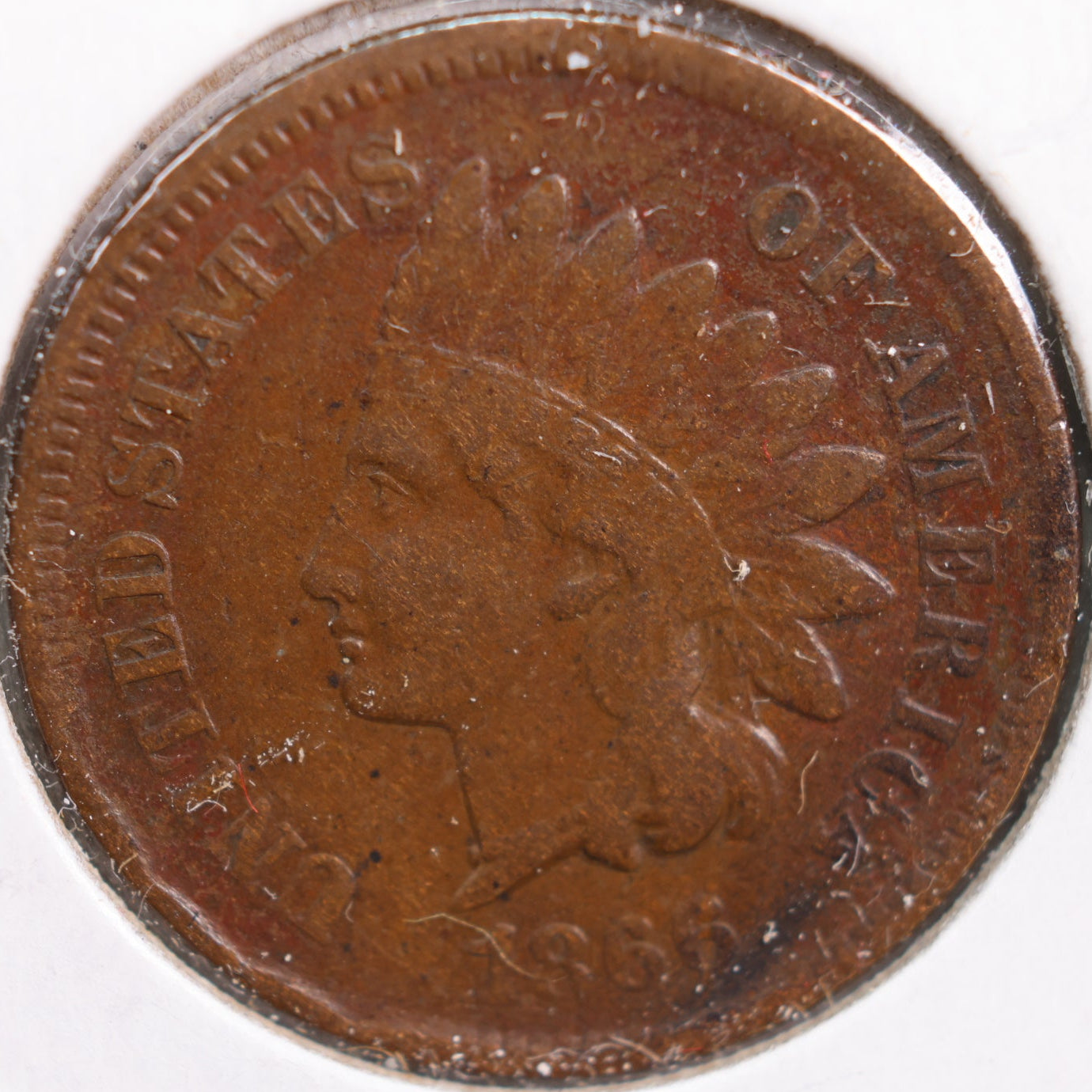 1866 Indian Head Cent, Fine Circulated Coin, Store #CT0771