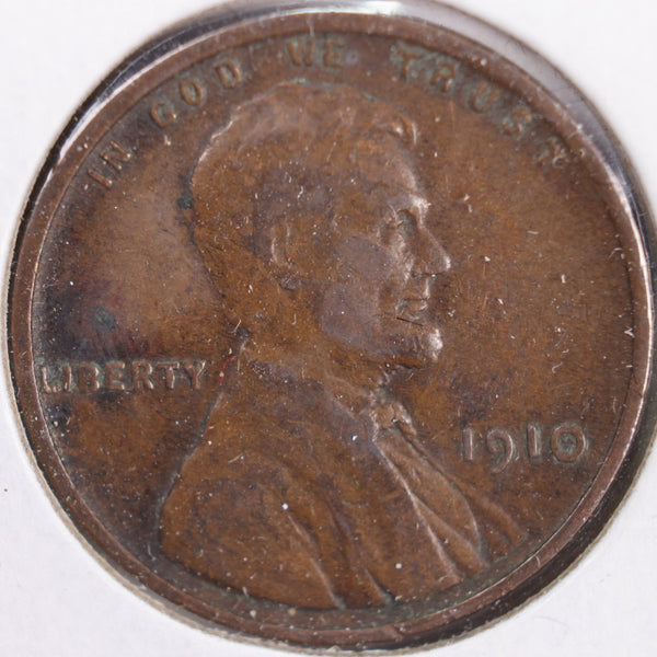 1910 Lincoln Wheat Cent, Very Fine Circulated Coin, Store #CT0144