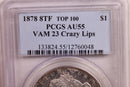 1878 8 T.F. Morgan Dollar., VAM-23., PCGS AU-55., Store SALE
