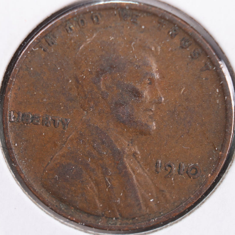1910 Lincoln Wheat Cent, Very Fine Circulated Coin, Store