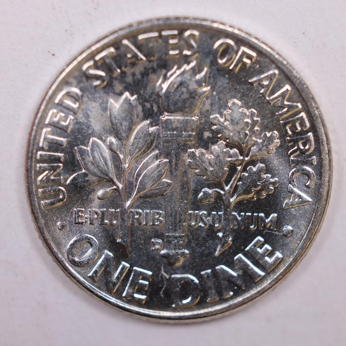 1960-D Roosevelt Silver Dime, Mint State Uncirculated Coin, Store #DE0385