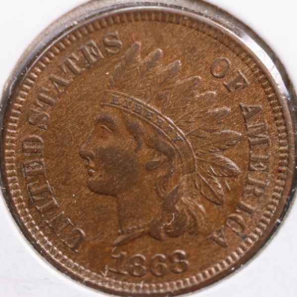 1868 Indian Head Cent, Mint State Uncirculated Coin, Store #CT0775