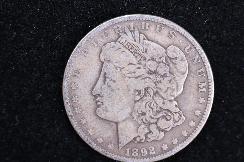 1892 Morgan Silver Dollar, Affordable Circulated Coin, Store