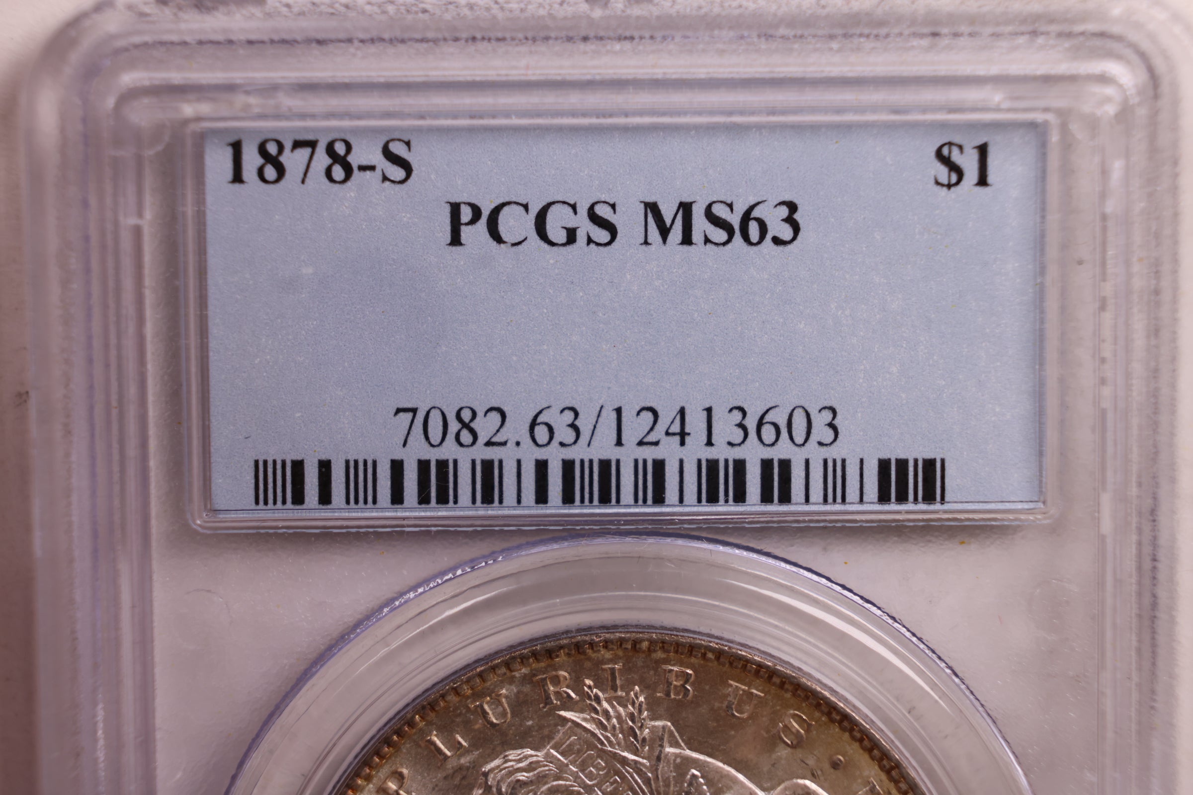 1878-S Morgan Silver Dollar., 'TONER'., PCGS MS-63., Store SALE #GDR0197.