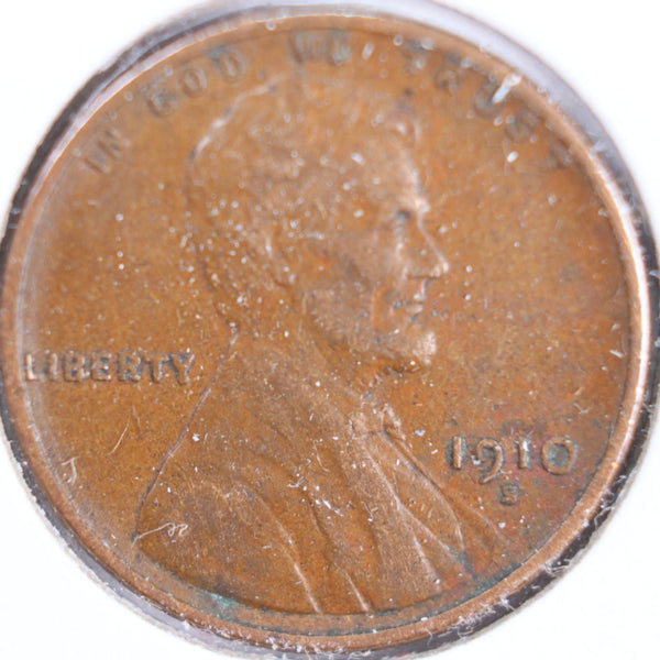 1910-S Lincoln Wheat Cent, Very Fine Circulated Coin, Store #CT0148