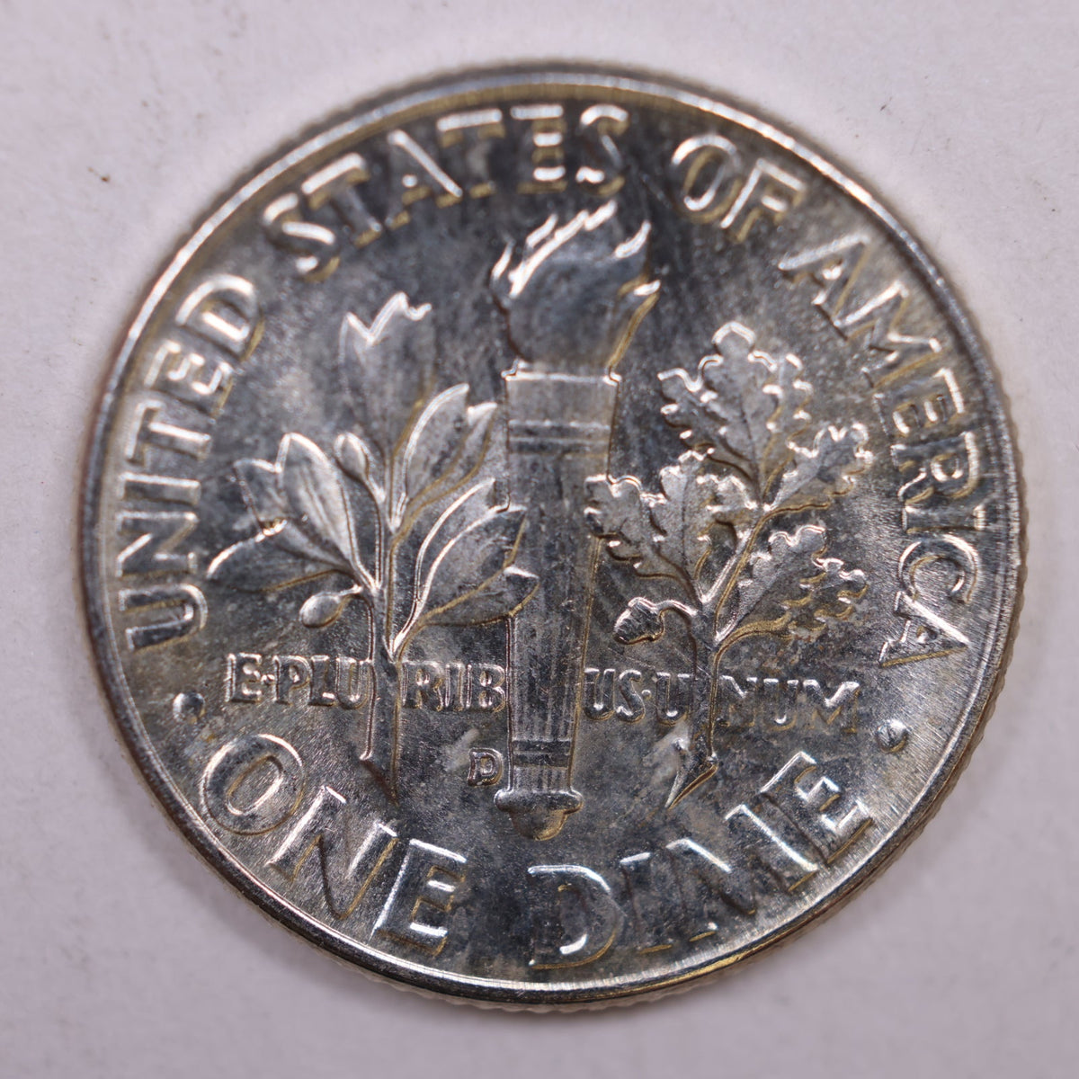 1961 Roosevelt Silver Dime, Mint State Uncirculated Coin, Store #DE0391