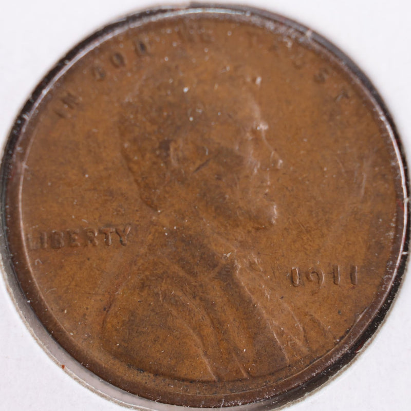 1911 Lincoln Wheat Cent, Very Fine Circulated Coin, Store