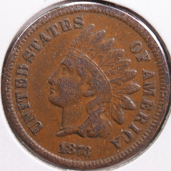 1873 Indian Head Cent, Very Fine Circulated Coin, Store #CT0781