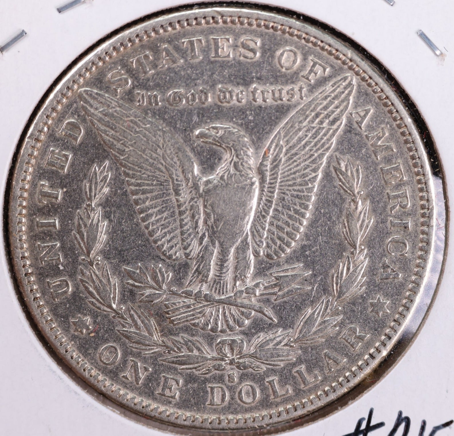 1892-S Morgan Silver Dollar, Very Fine Circulated Coin, Store #DR0075