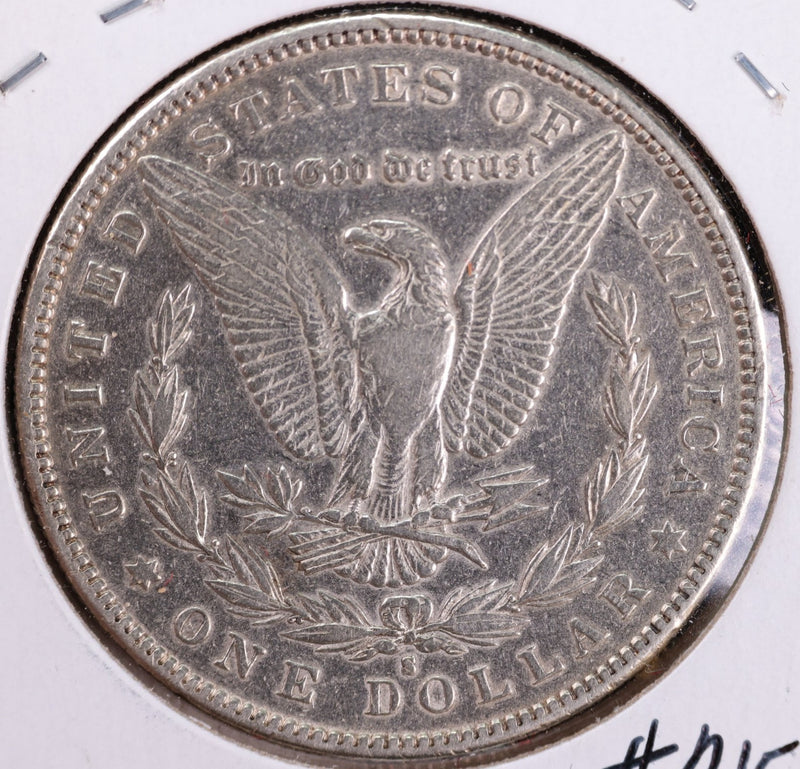 1892-S Morgan Silver Dollar, Cleaned VF30 details, Store