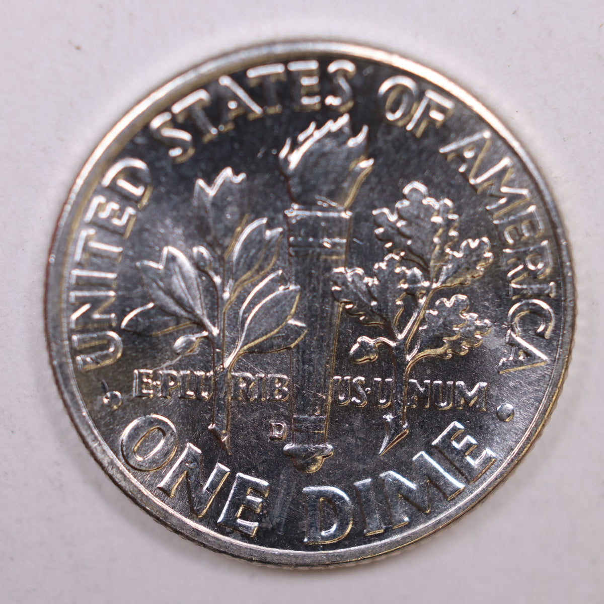 1962-D Roosevelt Silver Dime, Mint State Uncirculated Coin, Store #DE0396