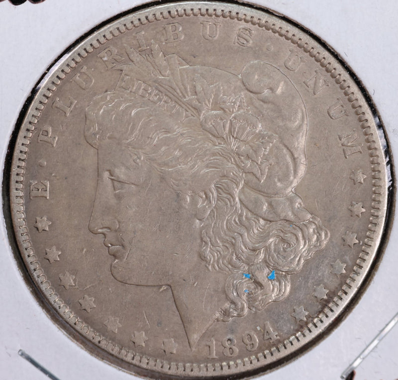 1894-O Morgan Silver Dollar, Nice AU55 details, Store