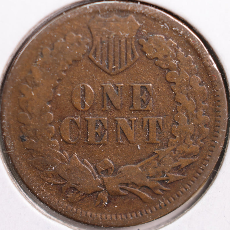 1874 Indian Head Cent, Very Good+ Circulated Coin, Store