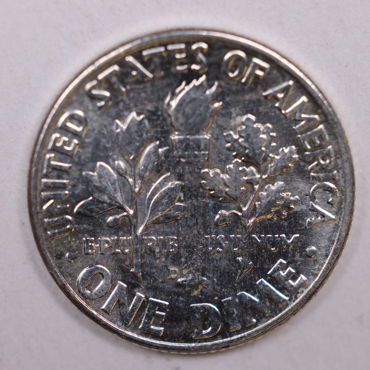 1963-D Roosevelt Silver Dime, Mint State Uncirculated Coin, Store #DE0402
