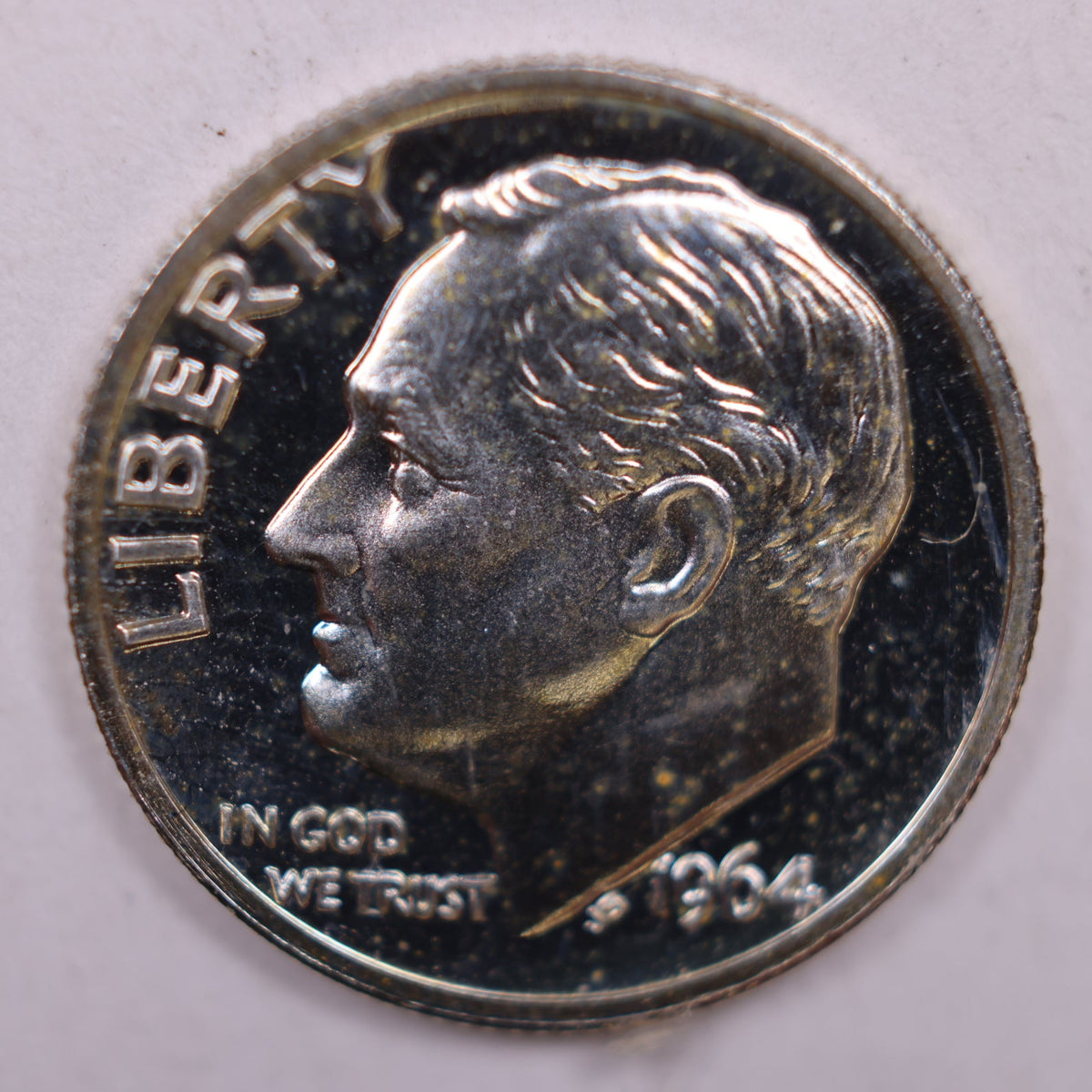 1964 Roosevelt Silver Dime, Mint State Uncirculated Coin, Store #DE0403