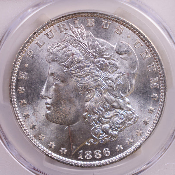 1886 Morgan Silver Dollar., 'Common'., PCGS MS-66., Store SALE #GDR0208.
