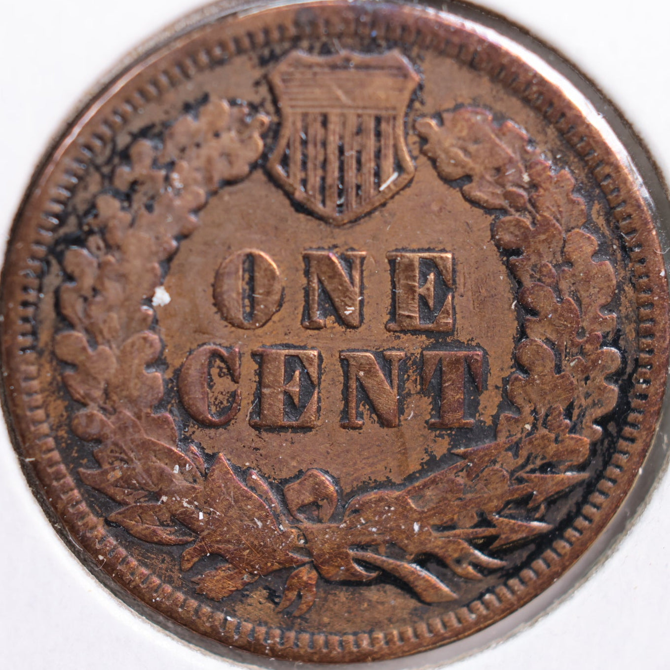 1875 Indian Head Cent, Very Good Circulated Coin, details, Store #CT0793