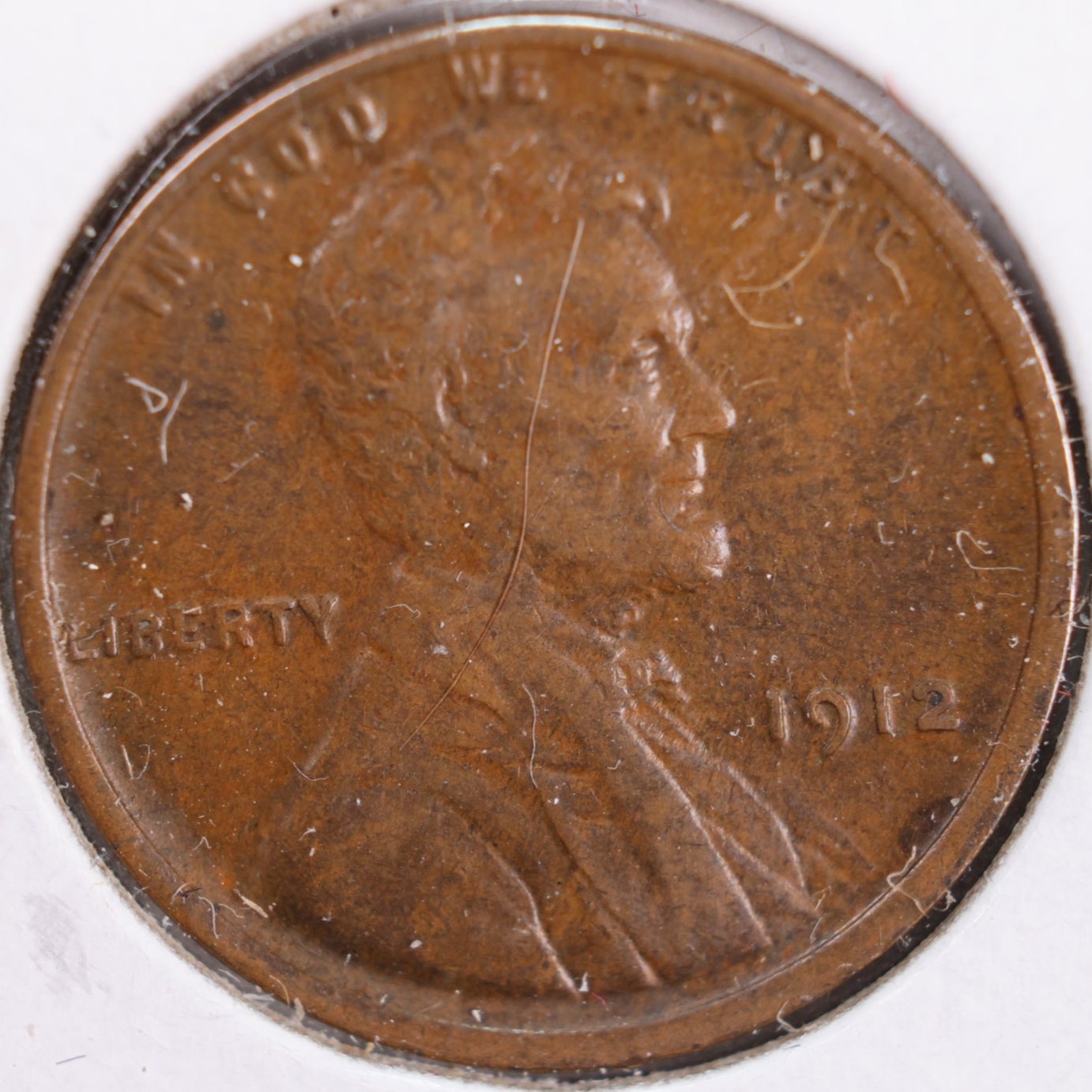 1912 Lincoln Wheat Cent, About Uncirculated+ Coin, Store #CT0164