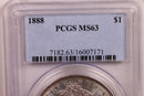 1888 Morgan Silver Dollar., PCGS MS-63., Store SALE