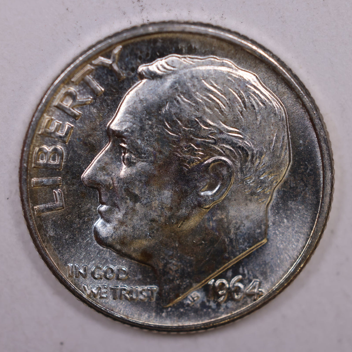 1964-D Roosevelt Silver Dime, Mint State Uncirculated Coin, Store #DE0406