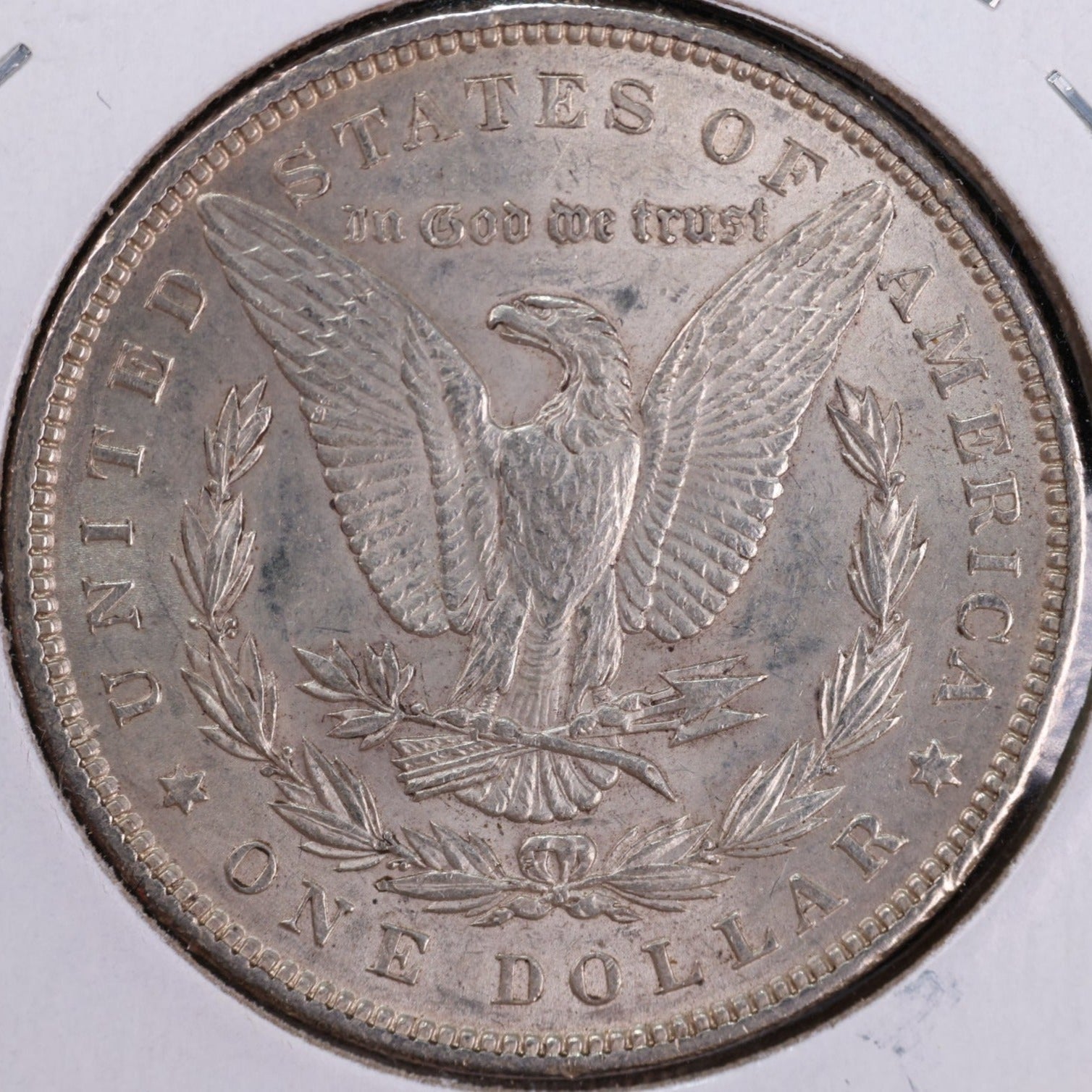 1896 Morgan Silver Dollar, About Uncirculated Coin, Store #DR0370