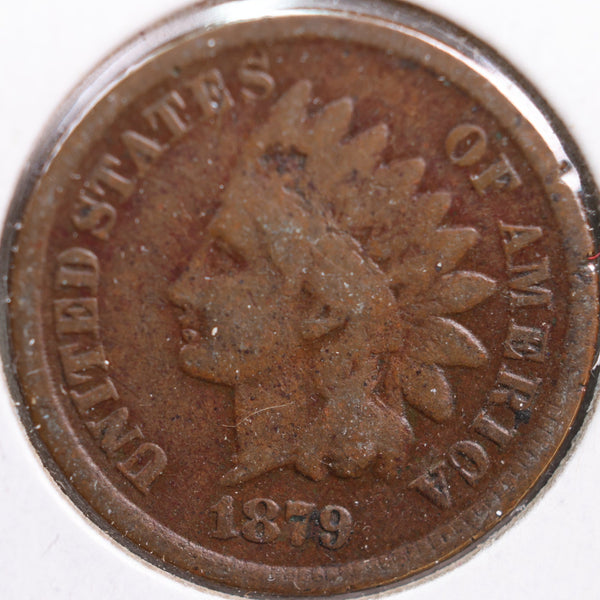 1879 Indian Head Cent, Very Good Circulated Coin, Store #CT0803