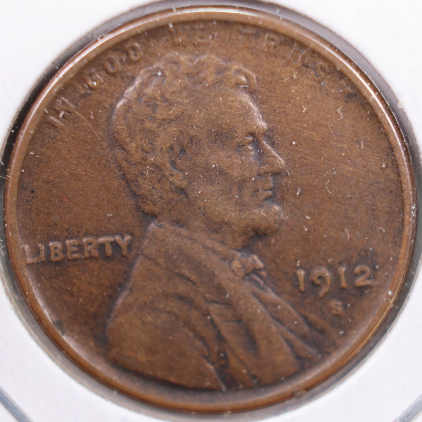 1912-S Lincoln Cent, Extra Fine Circulated Coin, Store #CT0174
