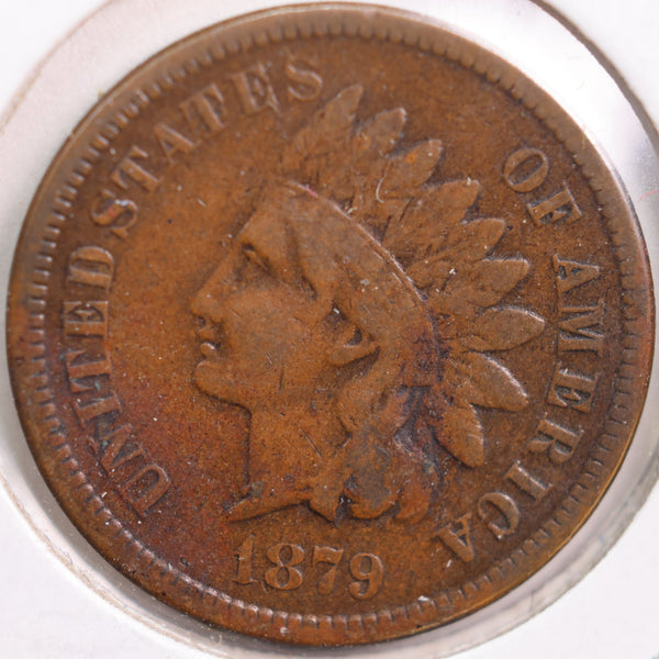 1879 Indian Head Cent, Fine Circulated Coin, Store #CT0805