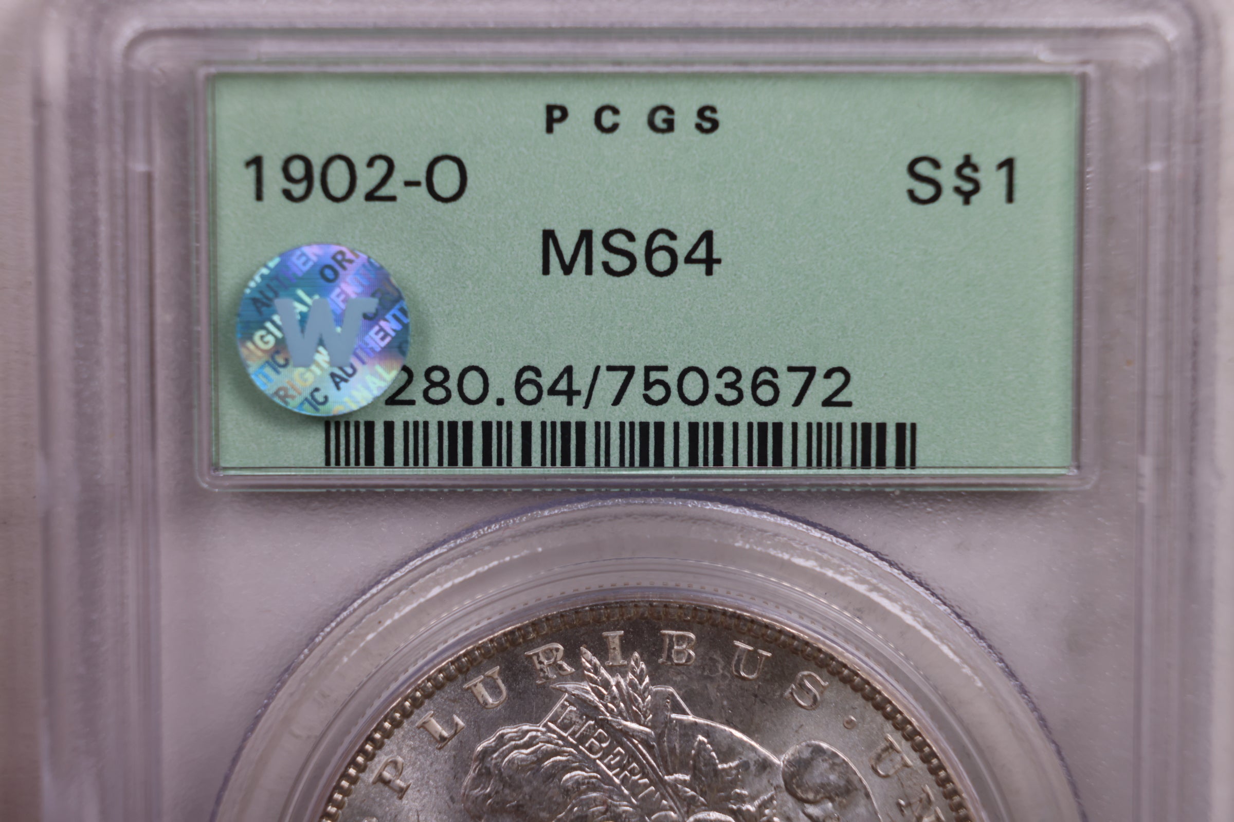 1902-O Morgan Silver Dollar., PCGS MS-64., Store SALE #GDR0219.