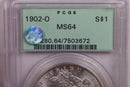 1902-O Morgan Silver Dollar., PCGS MS-64., Store SALE