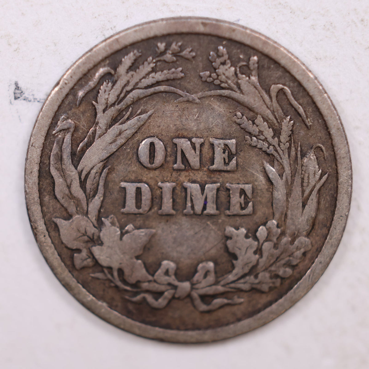 1893 Barber Silver Dime, Very Good Circulated Coin, Store #DE033.