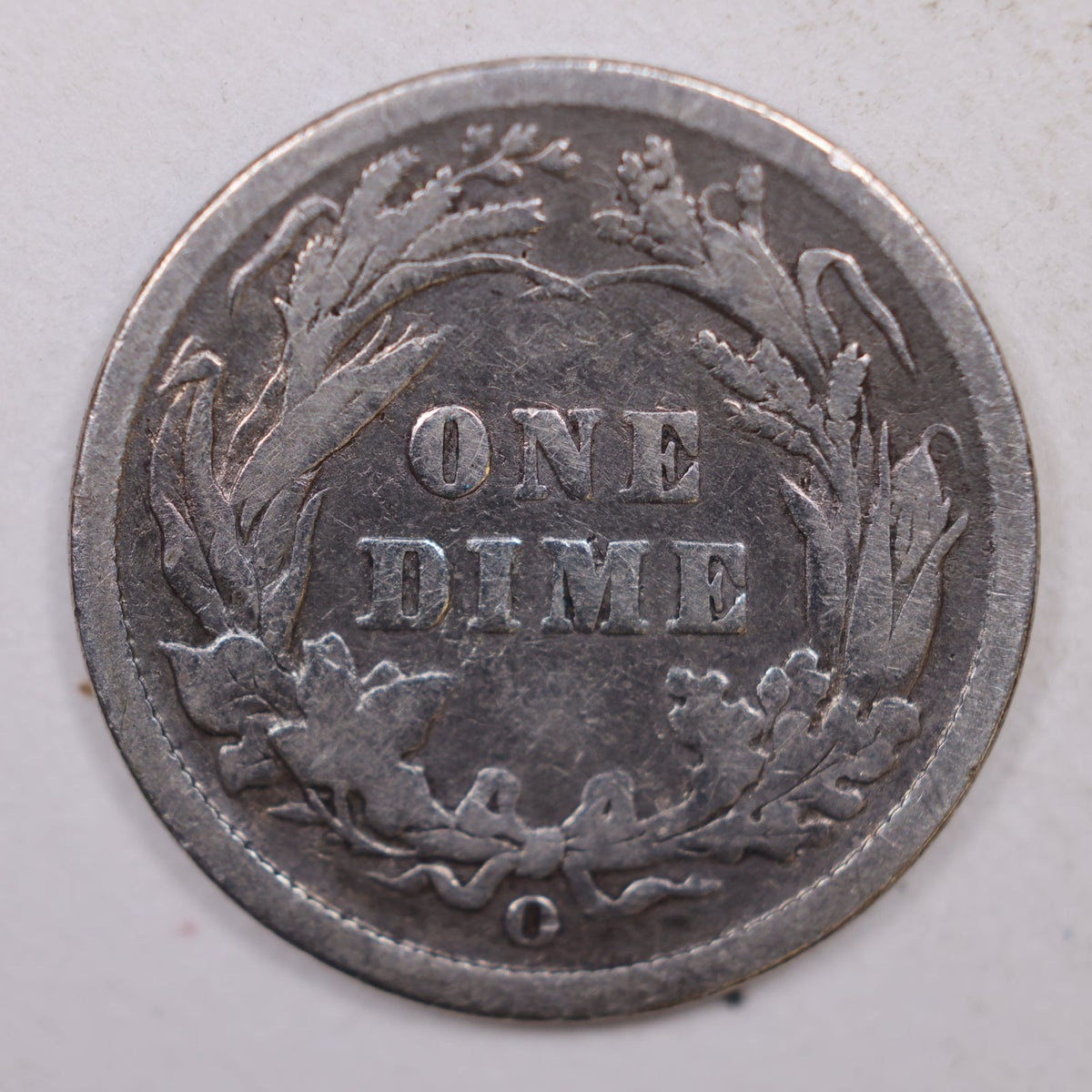 1893-O Barber Silver Dime, Very Good Details, Circulated Coin, Store #DE034.